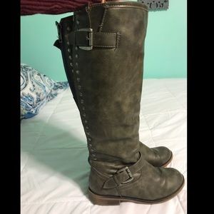 Knee high riding boots